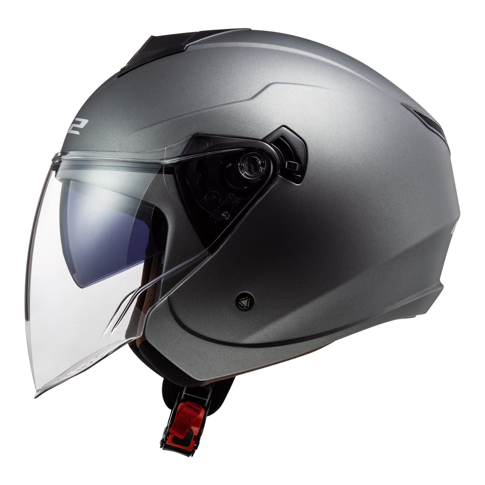LS2 OF573 Twister II Single Mono Helmet - Matte Titanium