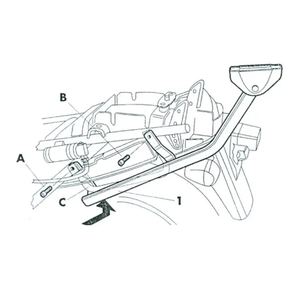 SHAD TOP CASE FITTING - SUZUKI GSX750F