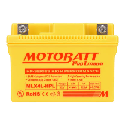 MOTOBATT PRO LITHIUM BATTERY MLX4L-HPL *10 KTM
