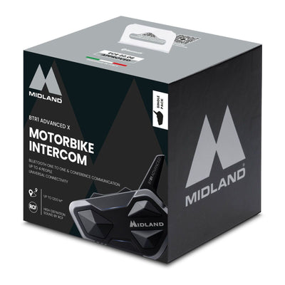 Midland BTR1 Advanced X Intercom - Twin