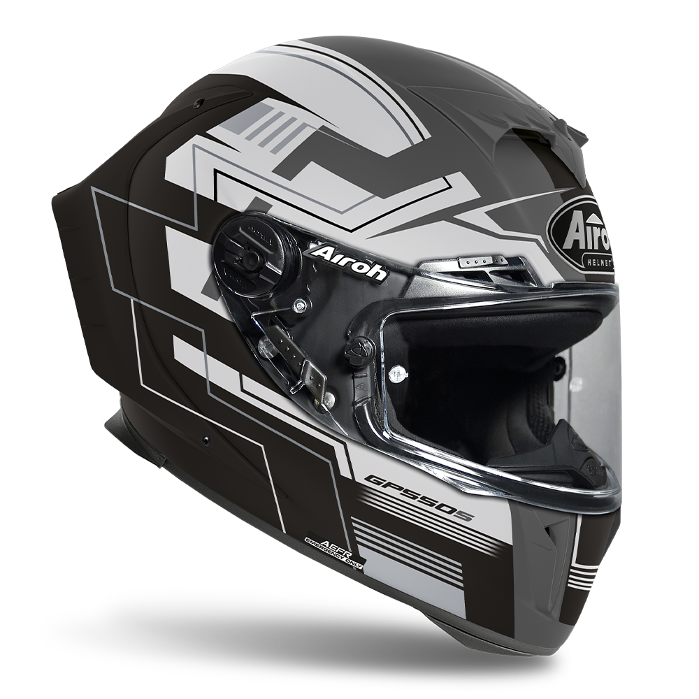 AIROH GP550-S CHALLENGE BLACK MATT
