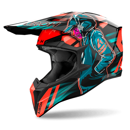 AIROH WRAAAP 'CYBER' ORANGE GLOSS