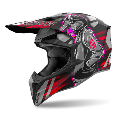 AIROH WRAAAP CYBER RED MATT