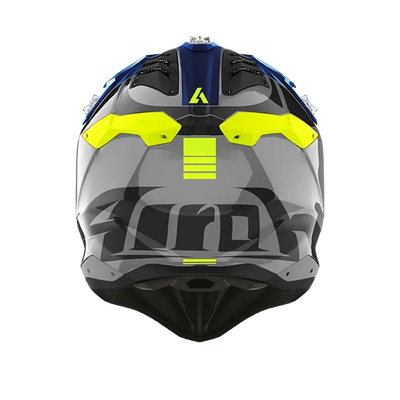 AIROH AVIATOR 3 PUSH BLUE GLOSS