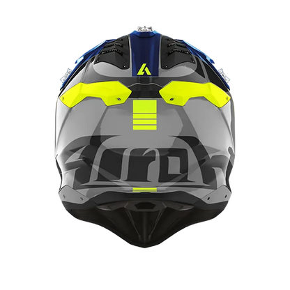 AIROH AVIATOR 3 PUSH BLUE GLOSS