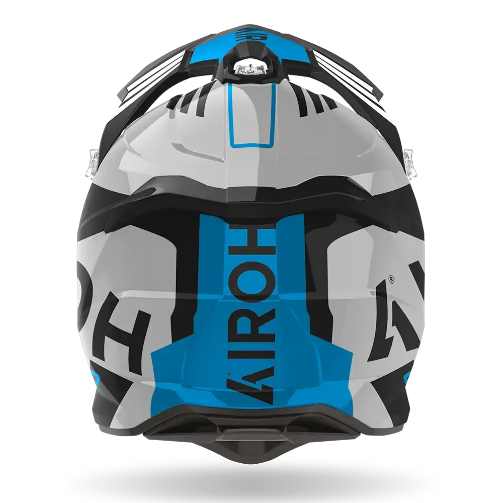AIROH STRYKER BRAVE BLUE / GREY GLOSS