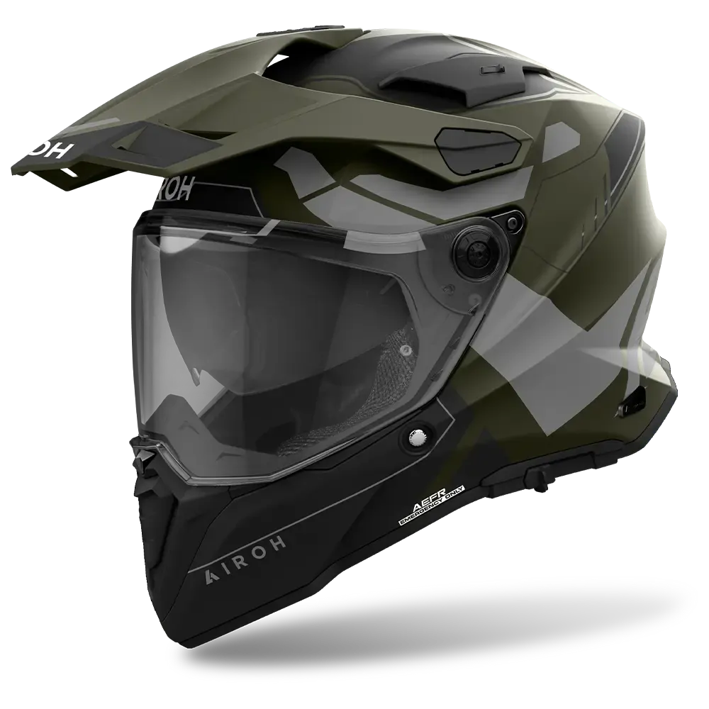 AIROH COMMANDER 2 'REVEAL' MILITARY GREEN