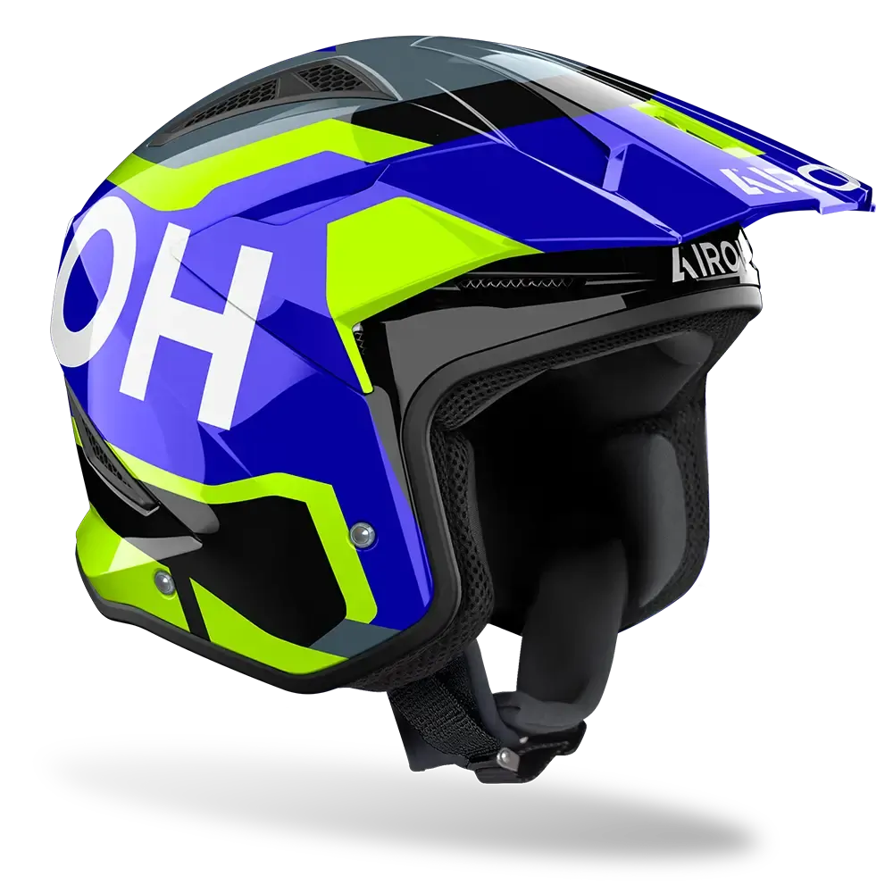 AIROH TRR II TRIAL JUPITER BLUE/YELLOW GLOSS