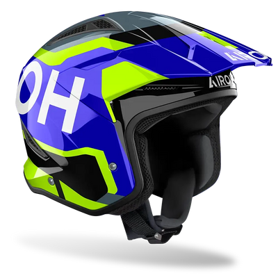 AIROH TRR II TRIAL JUPITER BLUE/YELLOW GLOSS
