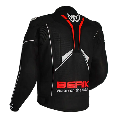 BERIK MONZA JACKET BLACK / FLURO-RED