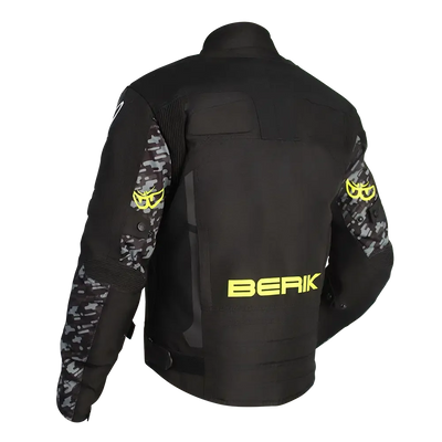 BERIK VELOCE JACKETS BLACK / CAMO / HI-VIZ