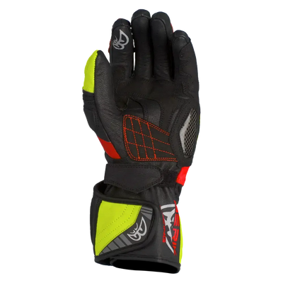 BERIK SP1 CARBON GLOVES BLACK / HI-VIZ / RED