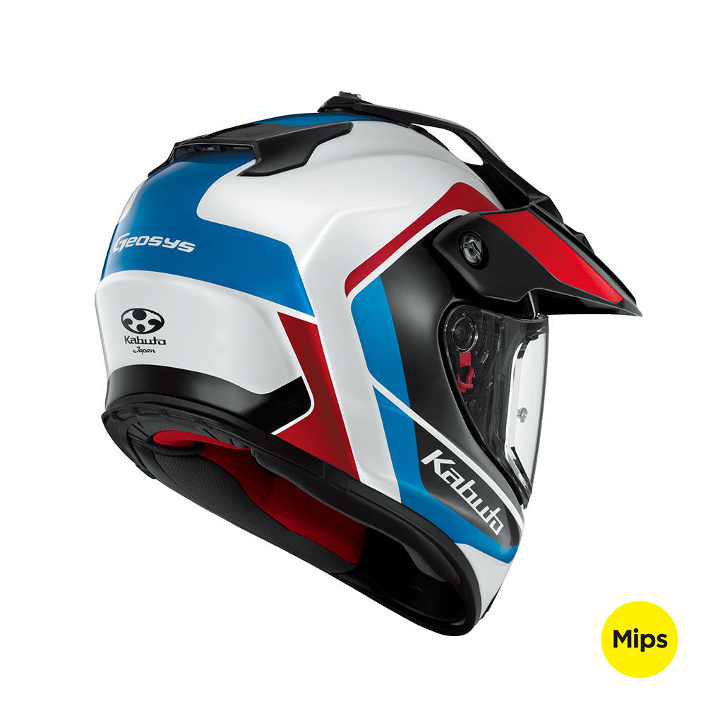 KABUTO GEOSYS GT MIPS BLOCK WHITE RED BLUE