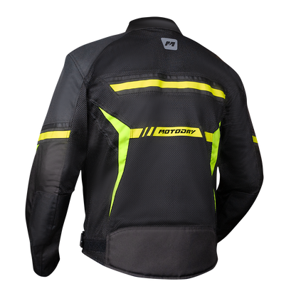 MOTODRY X-VENT EVO JACKET- BLACK/HI-VIS