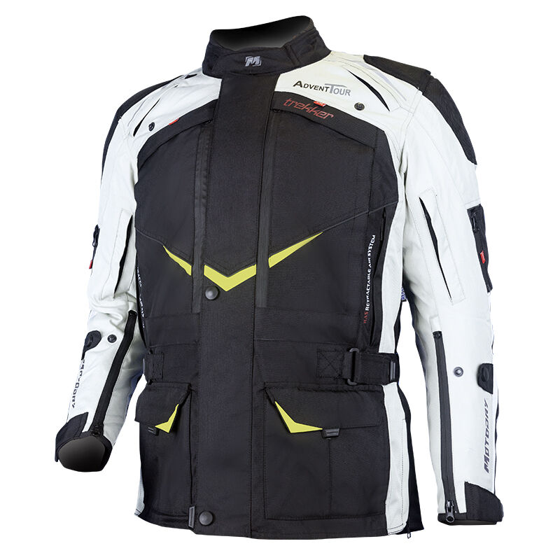MOTODRY ADVENT-TOUR TREKKER JACKET BLACK/GREY/FLURO