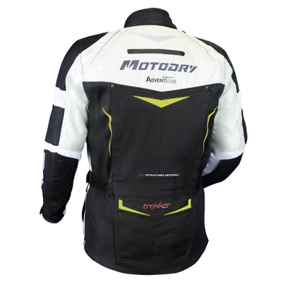 MOTODRY ADVENT-TOUR TREKKER JACKET BLACK/GREY/FLURO