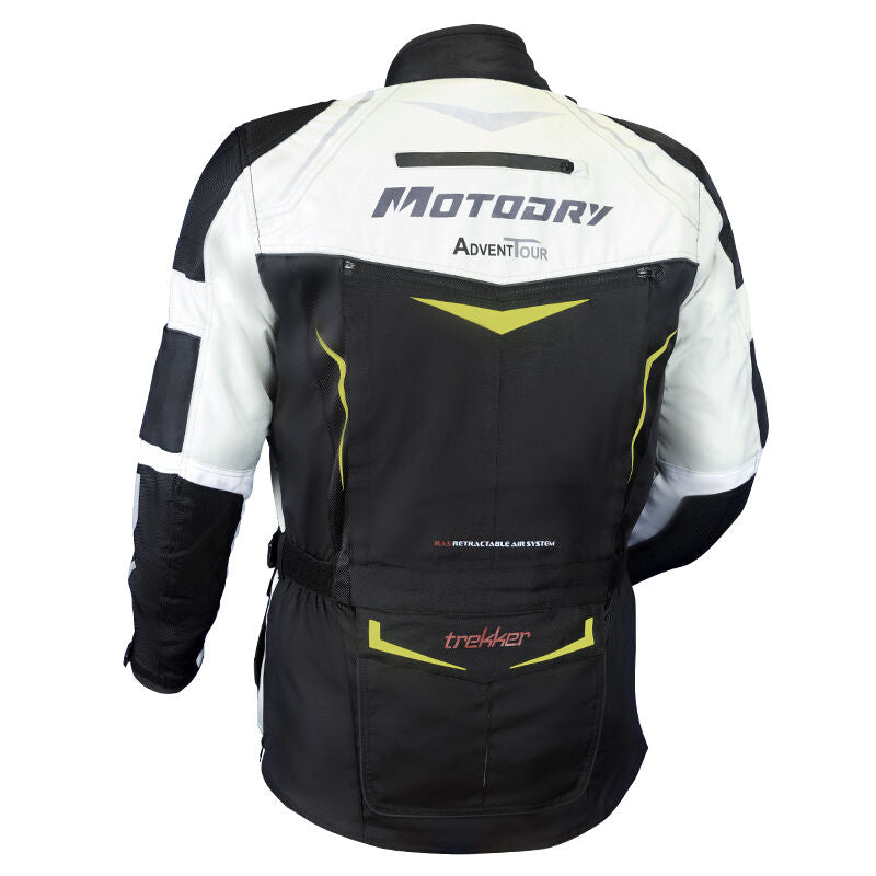MOTODRY ADVENT-TOUR TREKKER JACKET BLACK/GREY/FLURO