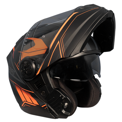 RXT 909 FLIP UP BLACK/NEON ORANGE