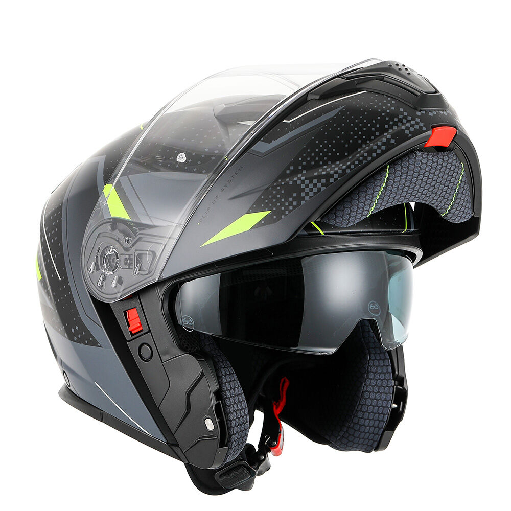 RXT 918 FLIP-UP FUSION MATT BLACK GREY FLURO