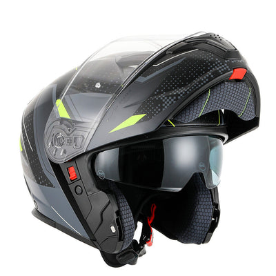 RXT 918 FLIP-UP FUSION MATT BLACK GREY FLURO