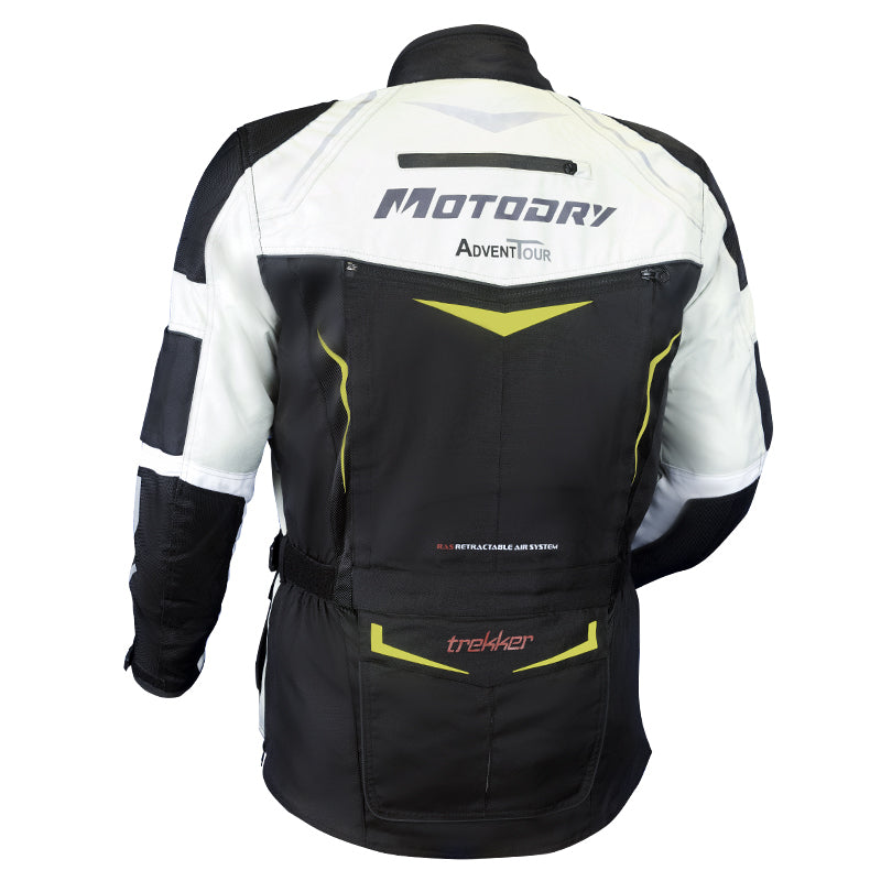 MOTODRY - MOTODRY ADVENT-TOUR TREKKER BLACK/GREY/FLURO - Shark Leathers