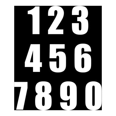 Whites Race Number - White #5 (10 Pack)