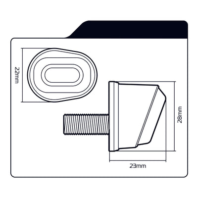 Oxford Dark Eye Micro Indicator Flush Fit