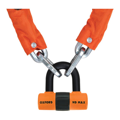 Oxford HD Chain Lock 1.5metre - Orange