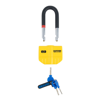 Oxford Disc Lock Alarm Boss 14mm - Yellow