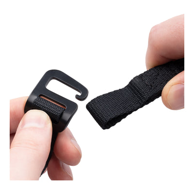 Oxford Atlas G-Hook 17mm X 2.0m Black (Pair)