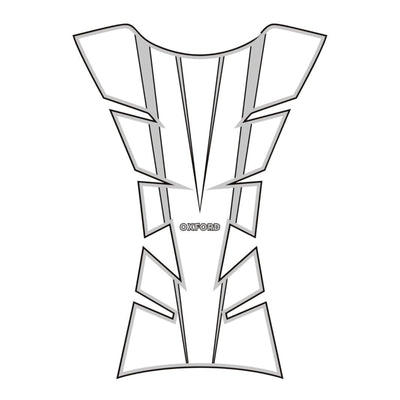 Oxford Sheer Arrow Tank Pad - Silver