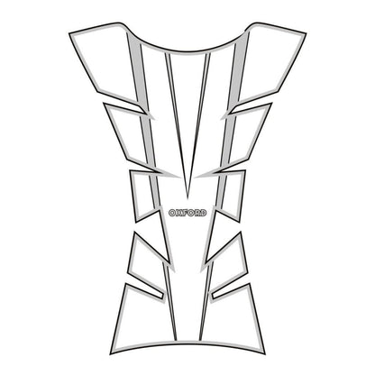 Oxford Sheer Arrow Tank Pad - Silver