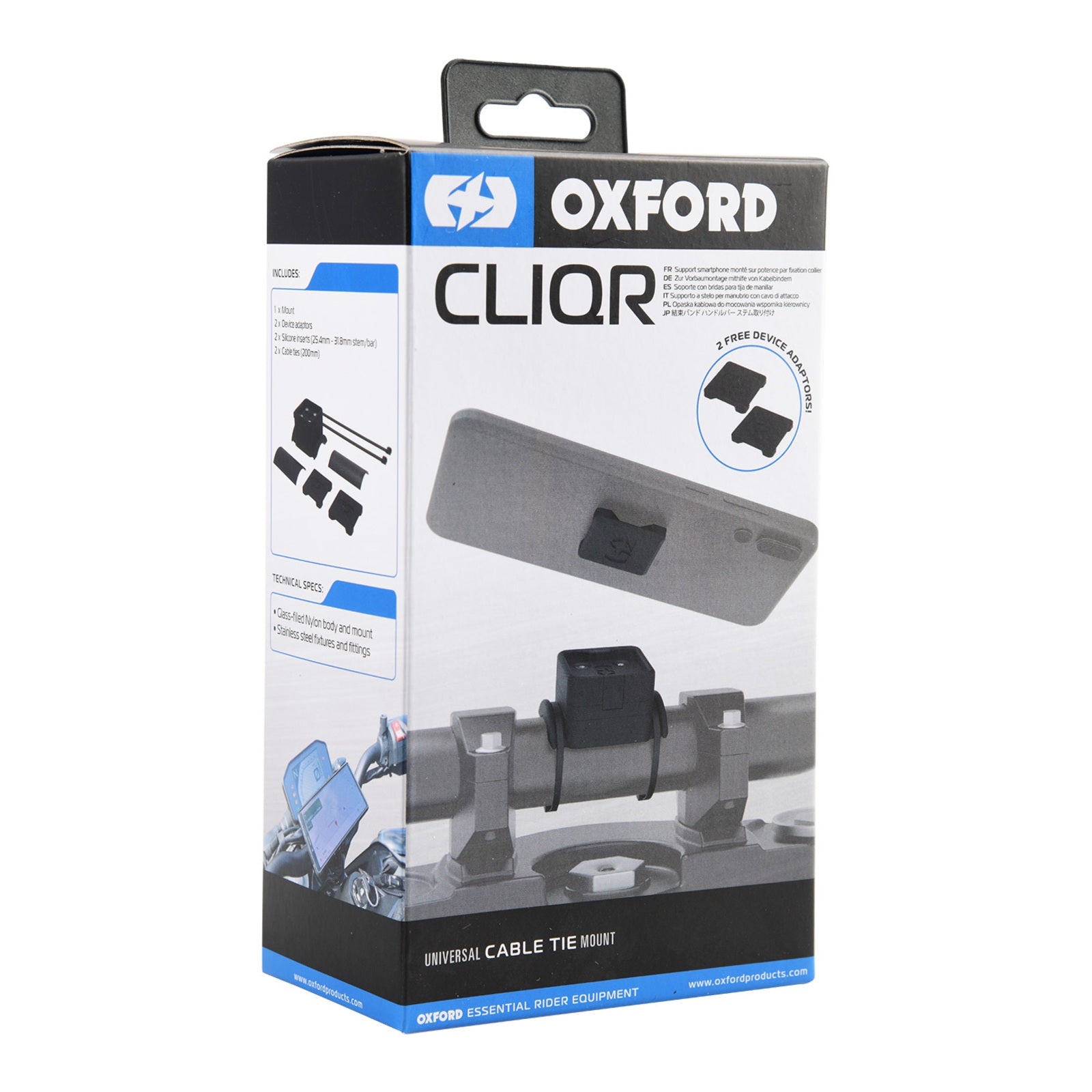 Oxford Cliqr Motorcycle Cable Tie Mount
