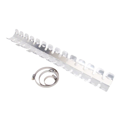 Whites Head Pipe Guard with Clamp - Silver