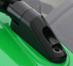 Rizoma Sport Mount Mirror Adapter Black for Kawasaki Ninja 300 15-20/Ninja 600 ZX-6R 09-20/Ninja 650 17-20