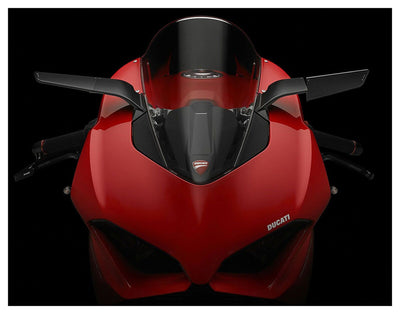 Rizoma Stealth Mirrors Black for Ducati Panigale V2/V4/S 18-23
