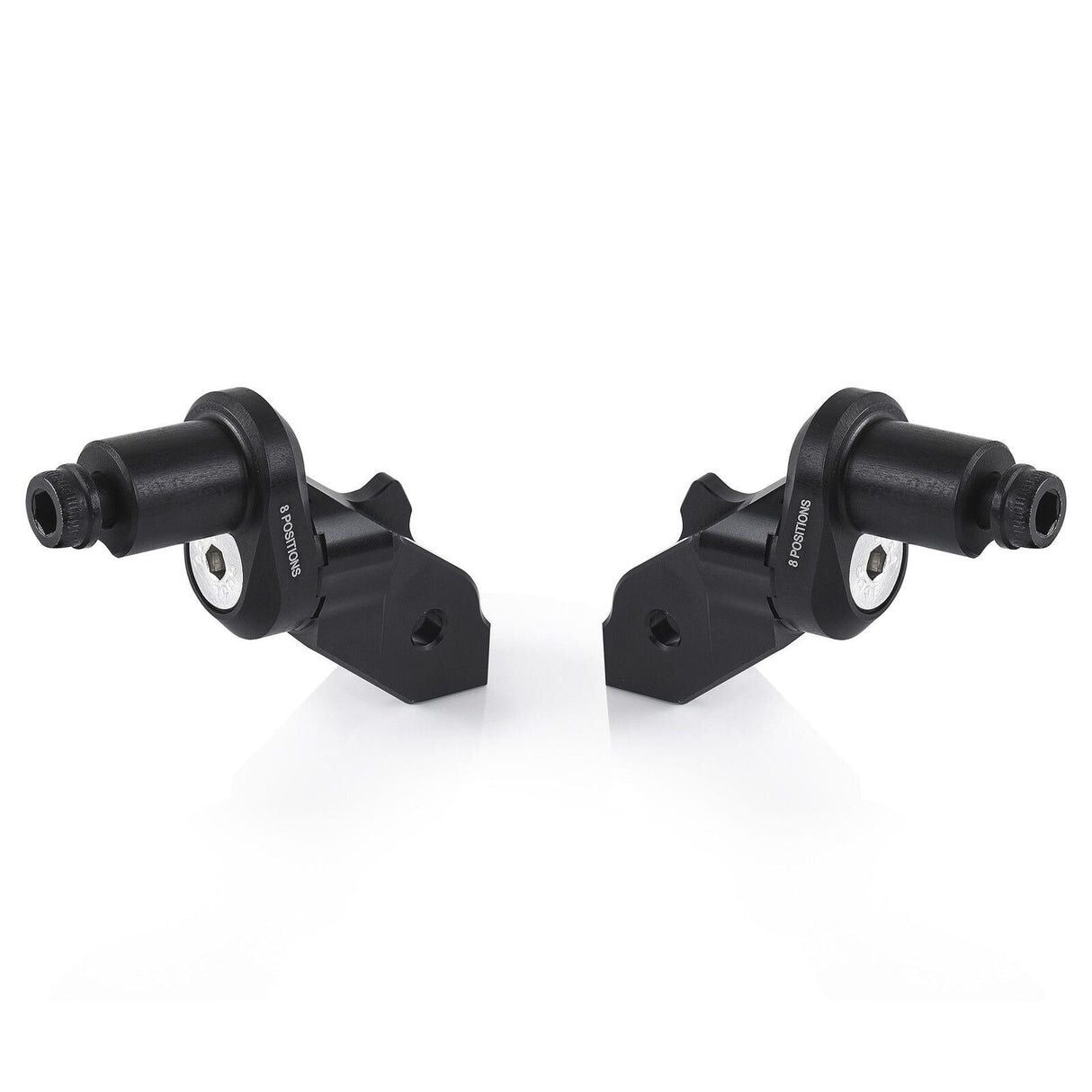 Rizoma Eccentric Rider Peg Mount Kit Black for Ducati Diavel 1260/S 19-21