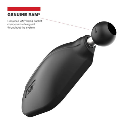 RAM Left & Right Tough-Mirror Kit with Long Arms + M10 X 1.25 Bases