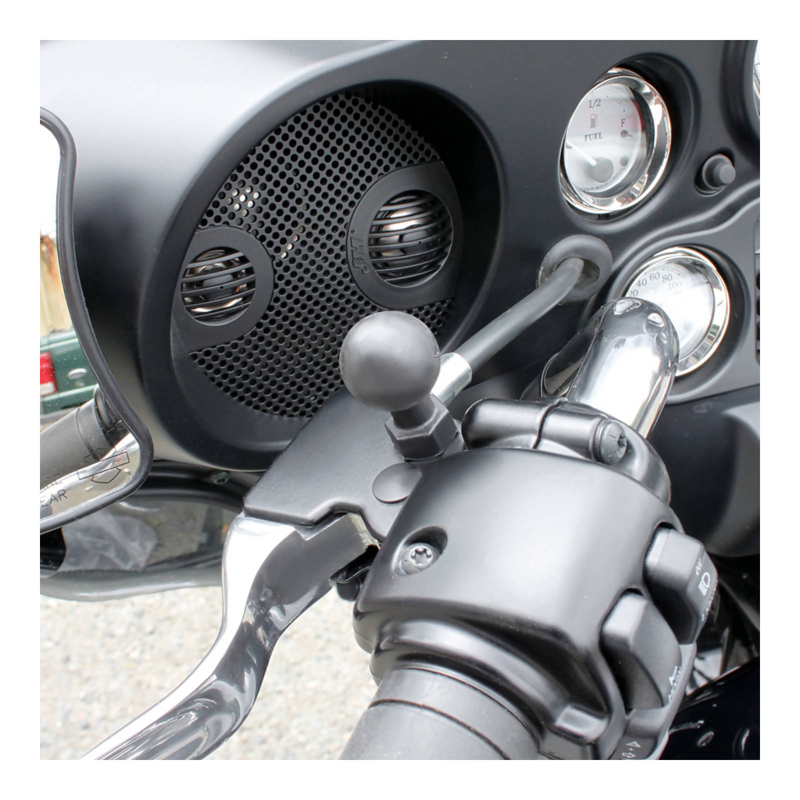 RAM Tough-Ball Mirror Base for Harley-Davidson Motorcycles