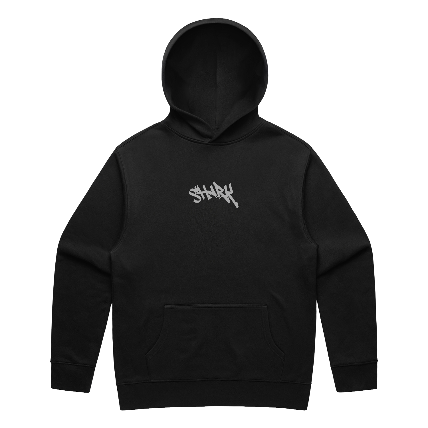 Shark Graff Relaxed Hoodie Black