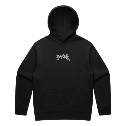 Shark Graff Relaxed Hoodie Black