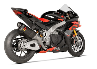 Akrapovic Evolution Line Carbon Exhaust System w/Carbon End Cap for Aprilia RSV4 21-Up Akrapovic