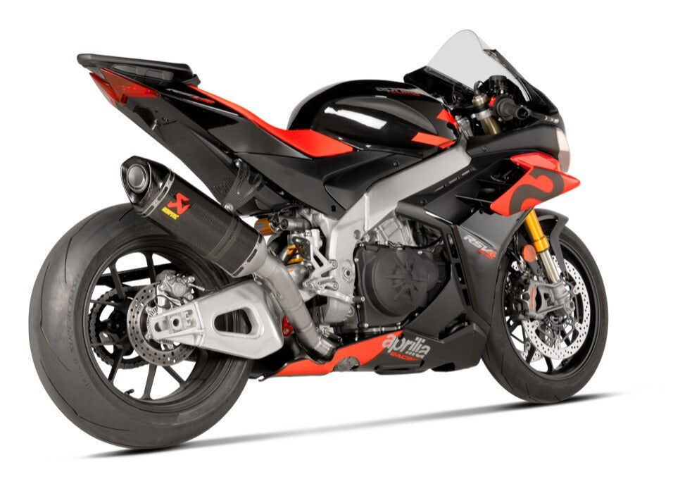 Akrapovic Evolution Line Carbon Exhaust System w/Carbon End Cap for Aprilia RSV4 21-Up Akrapovic