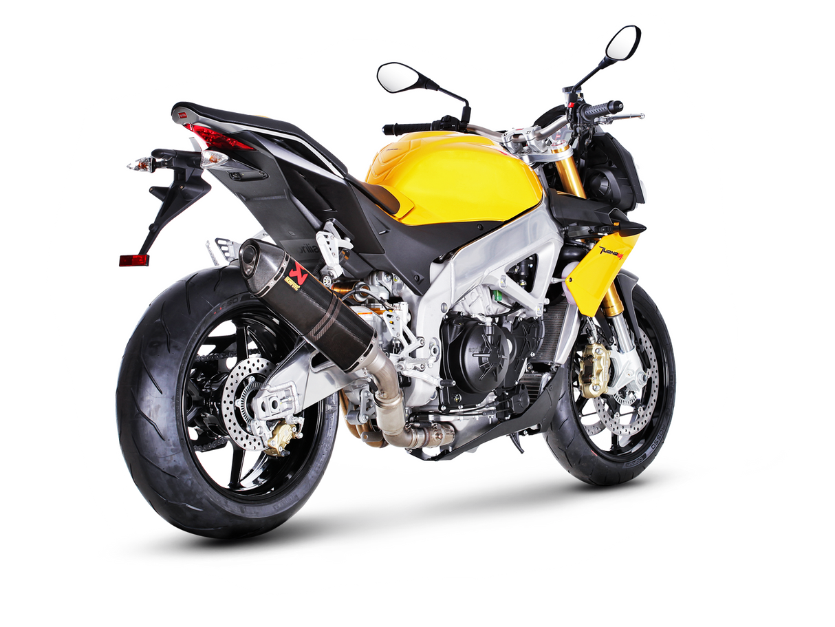 Akrapovic Slip-On Line Carbon Muffler System w/Carbon End Cap for Aprilia RSV4 09-14/Tuono V4 11-16 Akrapovic