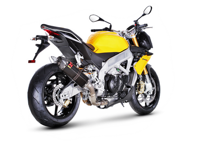 Akrapovic Slip-On Line Carbon Muffler System w/Carbon End Cap for Aprilia RSV4 09-14/Tuono V4 11-16 Akrapovic