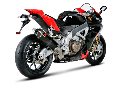 Akrapovic Slip-On Line Carbon Muffler System w/Carbon End Cap for Aprilia RSV4 09-14/Tuono V4 11-16 Akrapovic