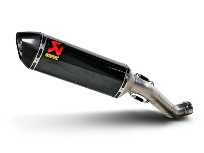 Akrapovic Slip-On Line Carbon Muffler System w/Carbon End Cap for Aprilia RSV4 09-14/Tuono V4 11-16 Akrapovic