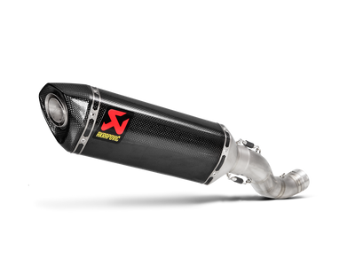 Akrapovic Slip-On Line Carbon Muffler System w/Carbon End Cap for Aprilia RSV4 15-16