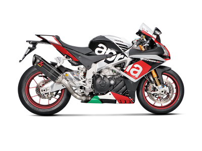 Akrapovic Slip-On Line Carbon Muffler System w/Carbon End Cap for Aprilia RSV4 15-16