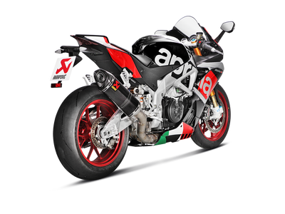 Akrapovic Slip-On Line Carbon Muffler System w/Carbon End Cap for Aprilia RSV4 15-16